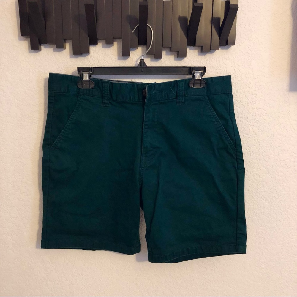 RSQ Twill Teal Blue Mens Chino Shorts